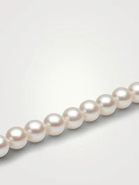 Classic 18K Gold AA Akoya Pearl Necklace