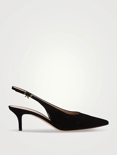 Robbie Suede Slingback Pumps