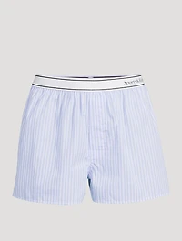 Serif Logo Boxer Shorts Stripe Print
