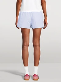 Serif Logo Boxer Shorts Stripe Print