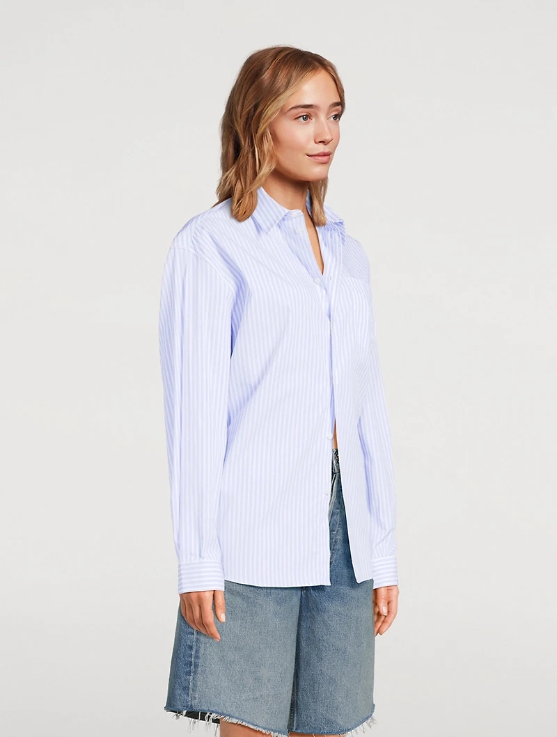 SRC Oversized Shirt Stripe Print