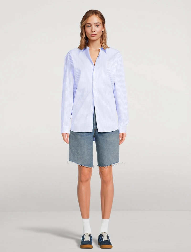 SRC Oversized Shirt Stripe Print