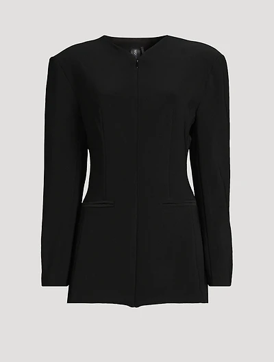 Zip-Front Blazer