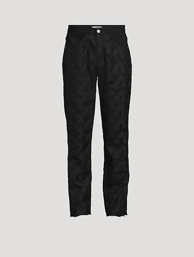 Unity Doves Embroidered Jeans
