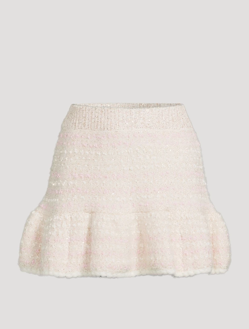 Velman Bouclé Mini Skirt