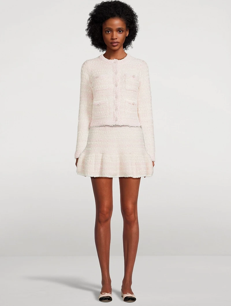 Velman Bouclé Mini Skirt
