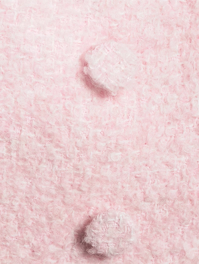 Morrow Double-Breasted Bouclé Blazer