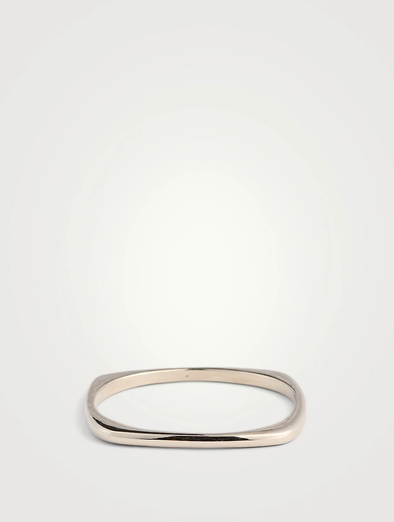 Slim Squared Bangle Bracelet