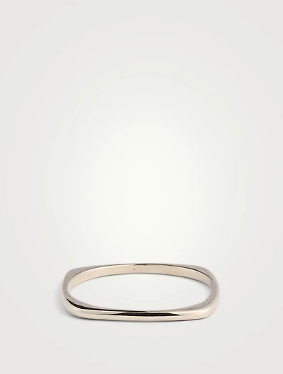 Slim Squared Bangle Bracelet