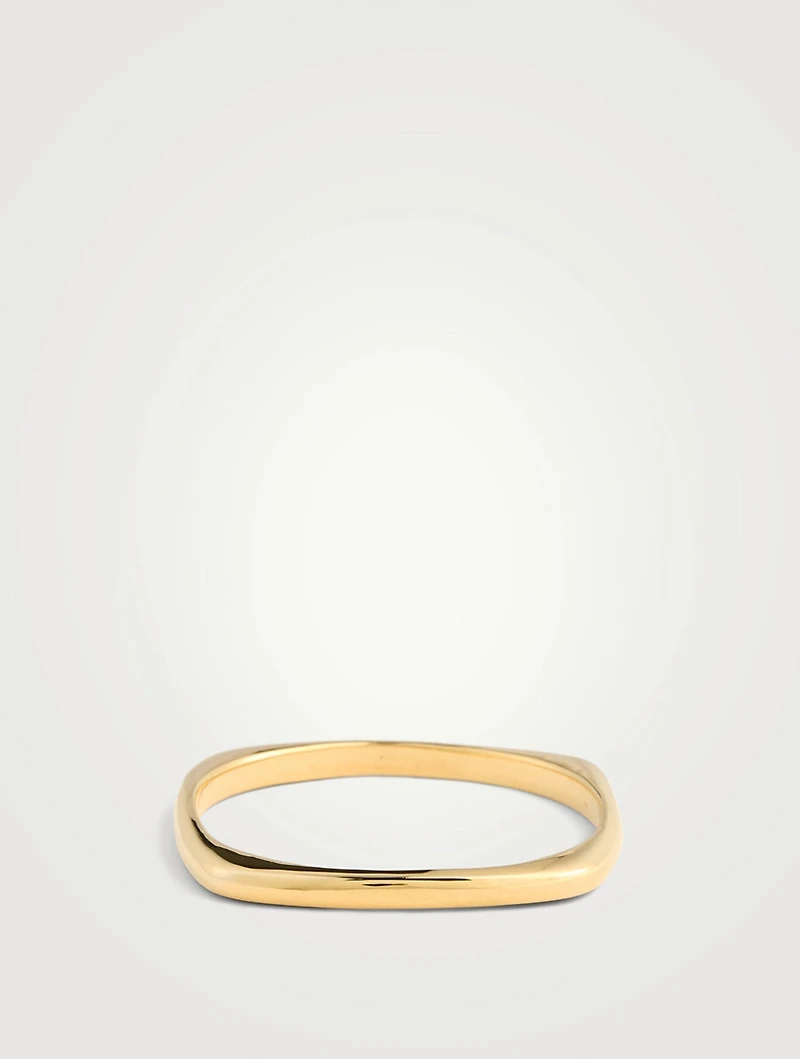 Thick Squared Bangle Bracelet