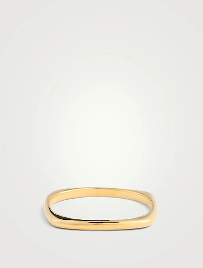 Thick Squared Bangle Bracelet