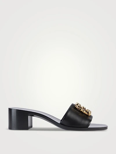 4G Liquid Leather Mules