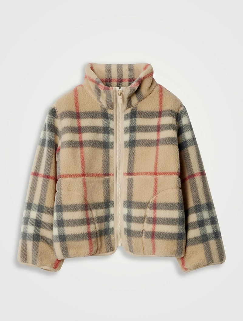 Check Fleece Jacket
