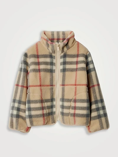 Check Fleece Jacket