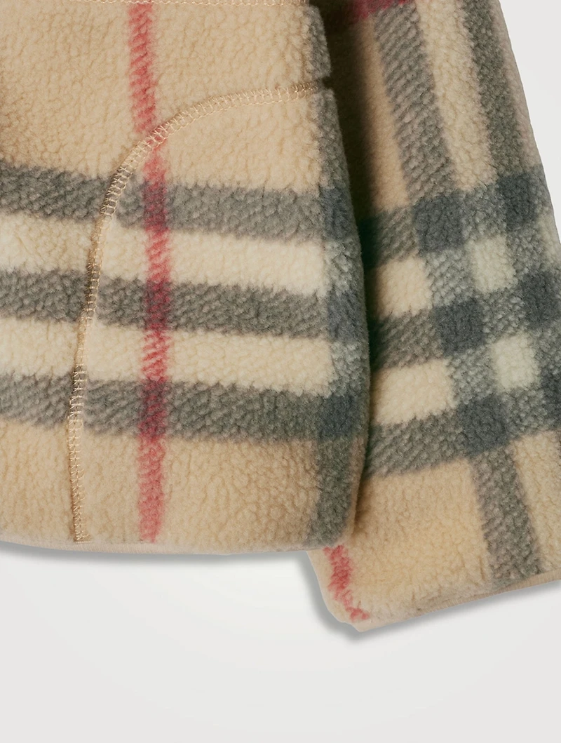 Check Fleece Jacket