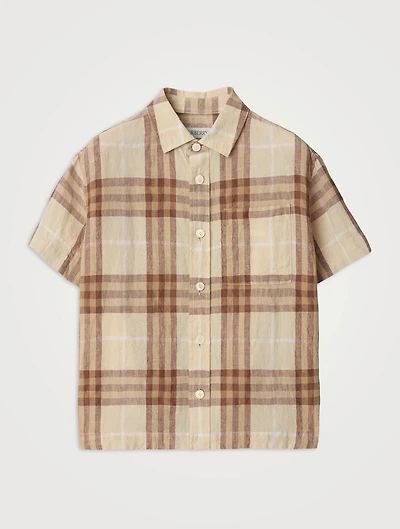 Check Linen Shirt