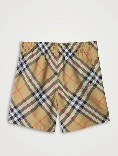 Check Swim Shorts
