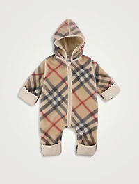 Check Fleece Jumpsuit
