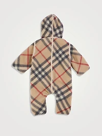 Check Fleece Jumpsuit