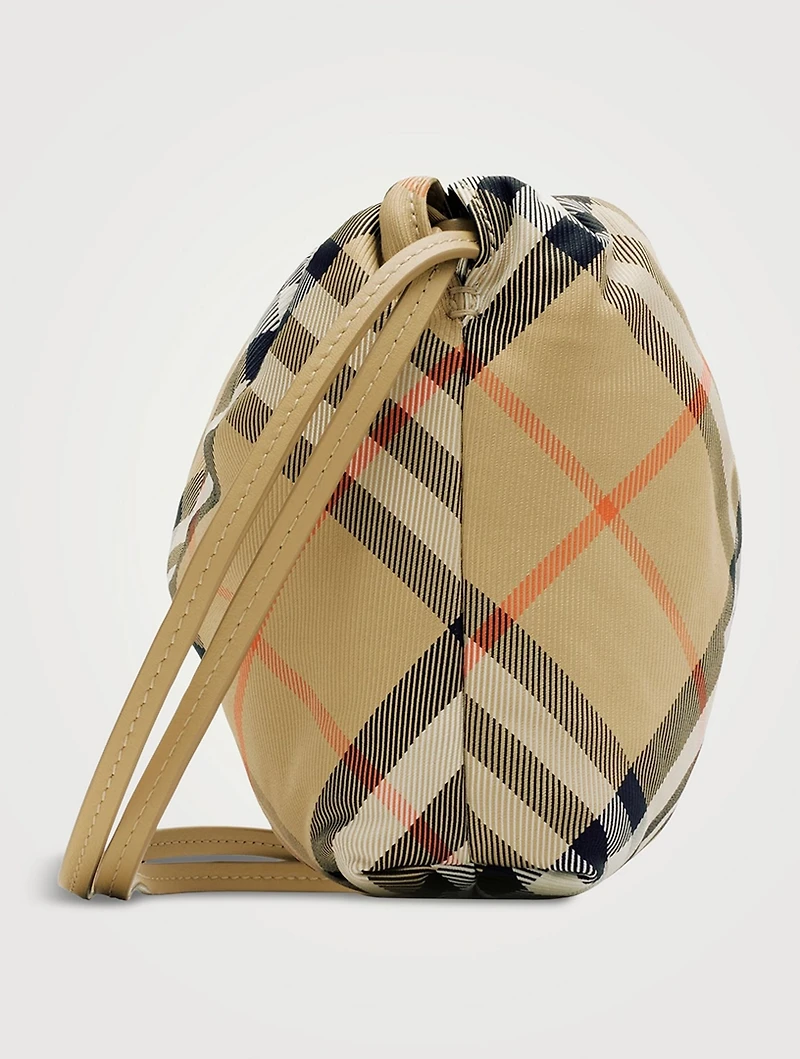 Check Crossbody Pouch