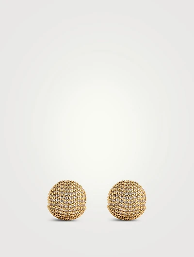 Baby Ball Pavé Earrings