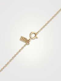14K Gold Carrie Necklace With Diamonds