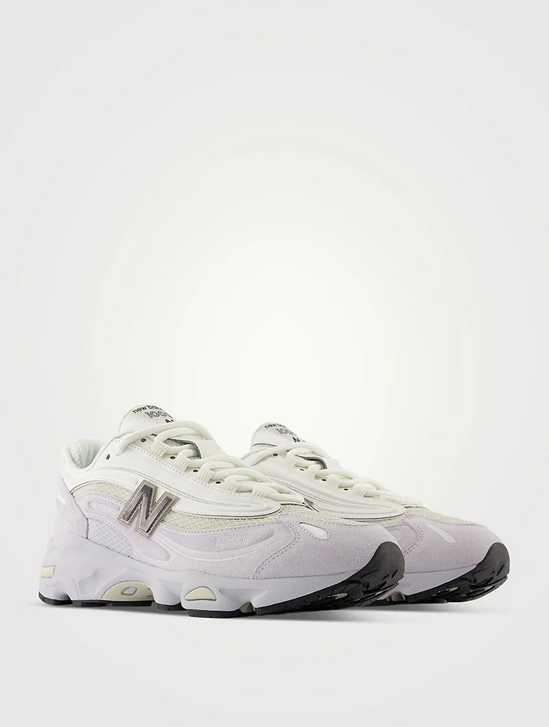 1000 Suede And Mesh Sneakers