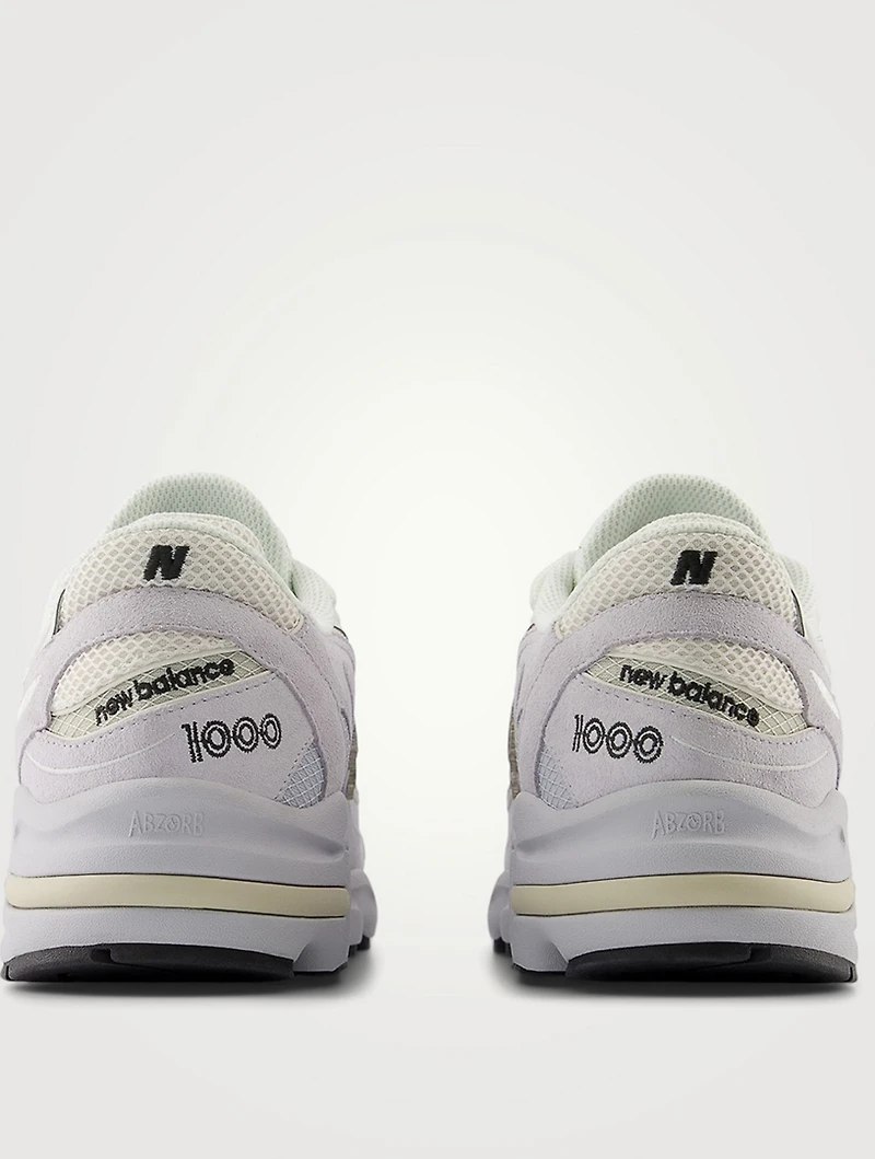 1000 Suede And Mesh Sneakers