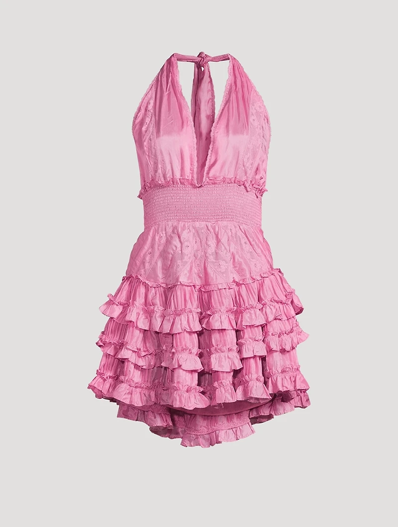 Quintelle Halter Mini Dress
