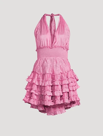 Quintelle Halter Mini Dress