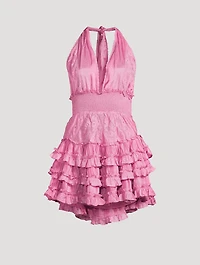 Quintelle Halter Mini Dress