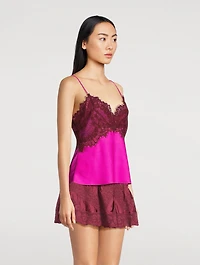 Talulah Lace-Trimmed Satin Cami