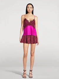 Talulah Lace-Trimmed Satin Cami