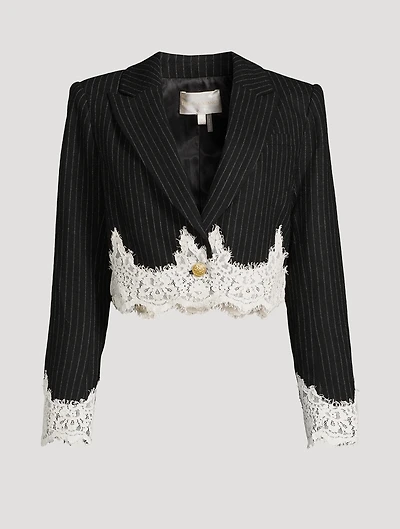 Icarus Jacket Pinstripe Print