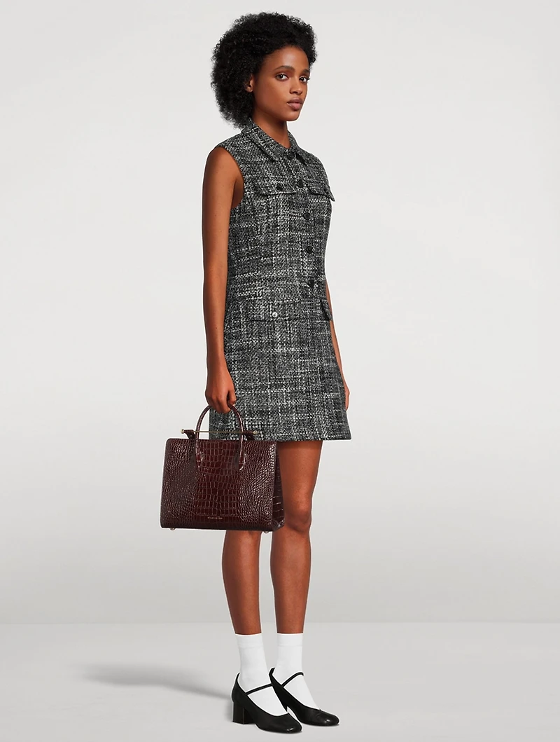 Mélange Tweed Mini Dress