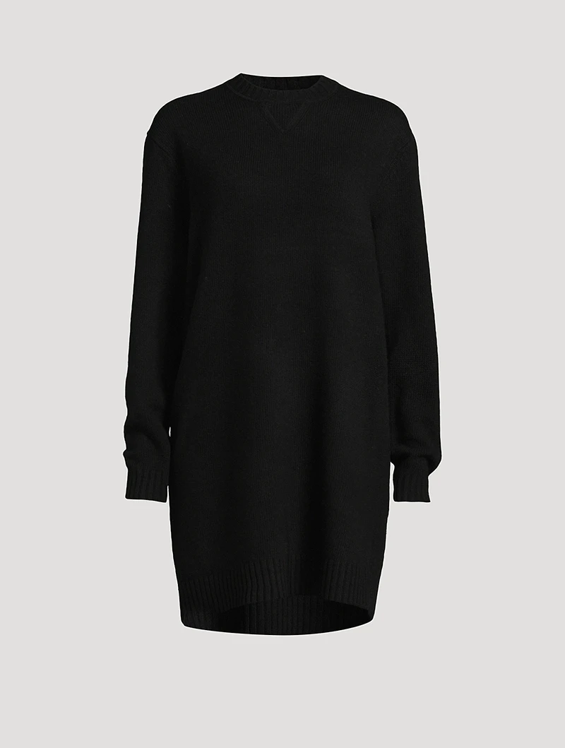 Felted Wool Cashmere Sweater Dress