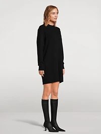 Felted Wool Cashmere Sweater Dress