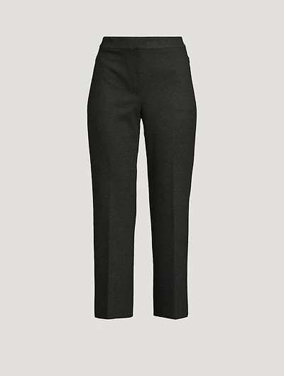 Kick Flare Herringbone Trousers