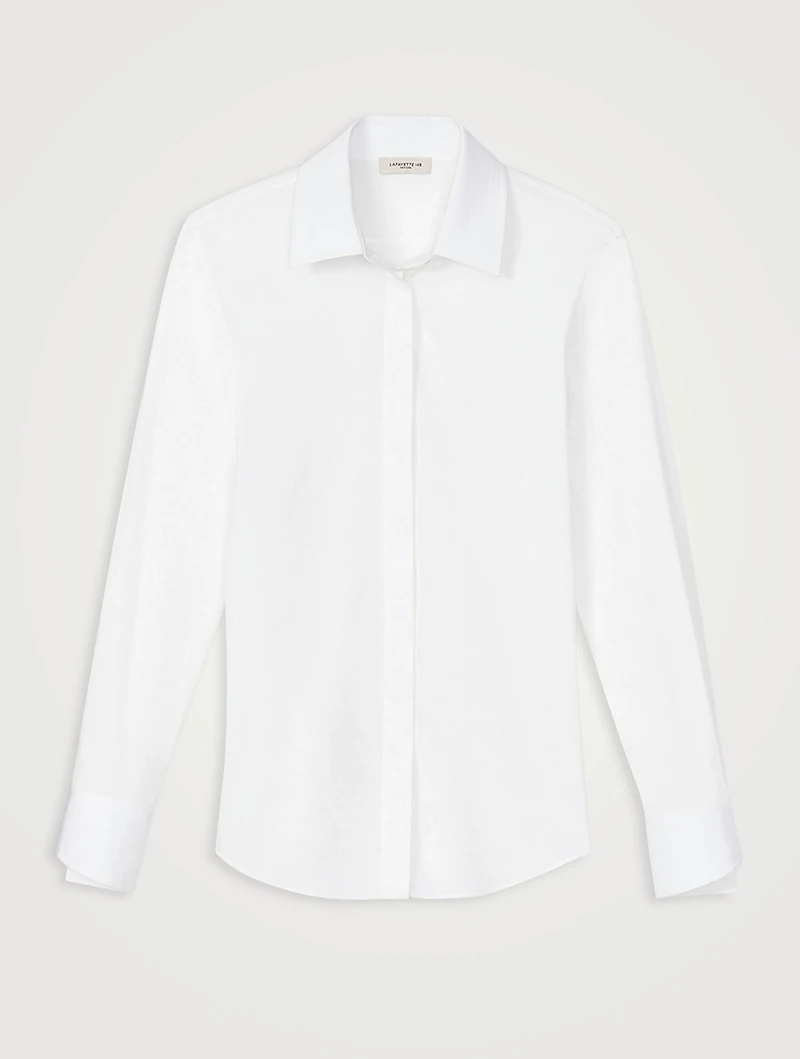 Wright Stretch Cotton Straight-Fit Shirt