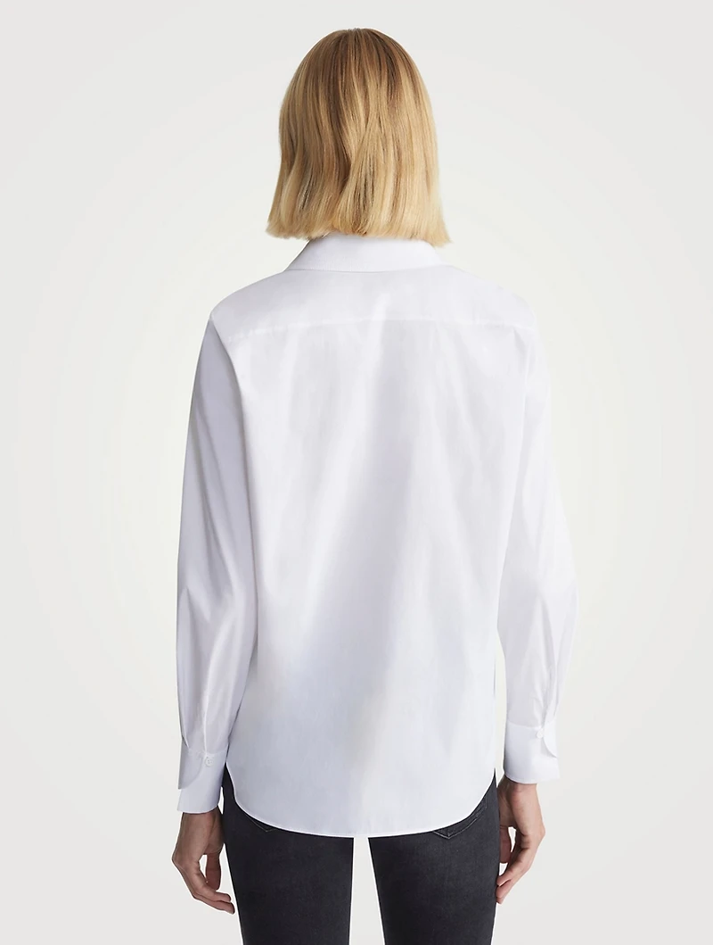 Wright Stretch Cotton Straight-Fit Shirt