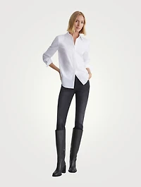 Wright Stretch Cotton Straight-Fit Shirt