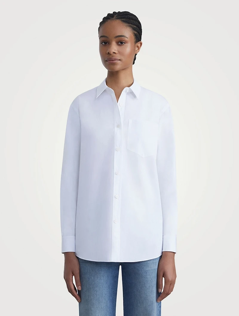Organic Poplin Oversized Shirt