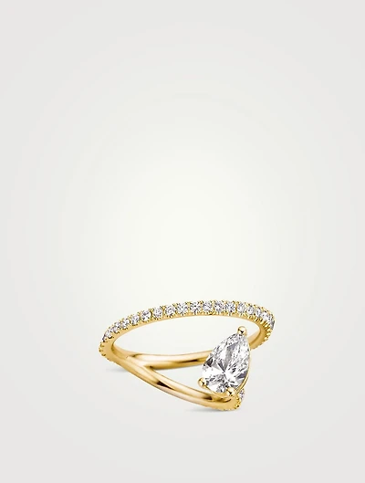 Frida Ring With Pear Lab Grown Diamond