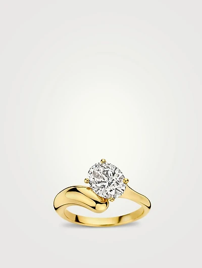 Golda Ring With Oval Lab Grown Diamond