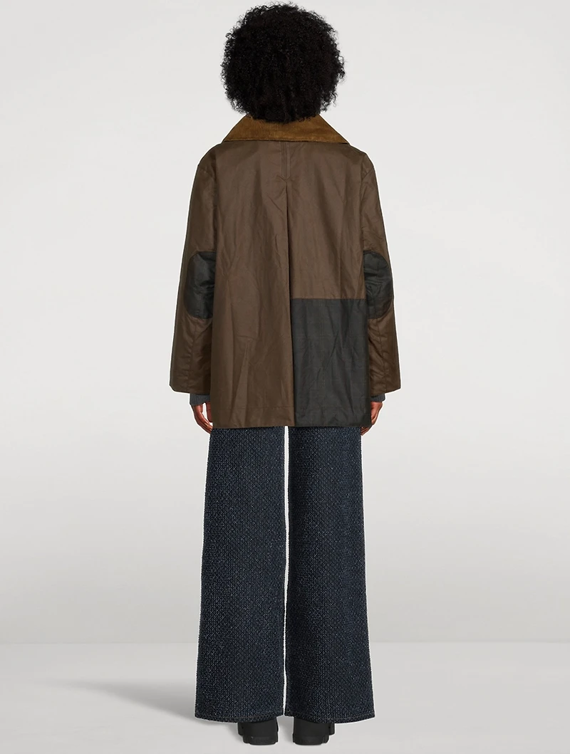 GANNI x Barbour Waxed Cotton Duffle Coat