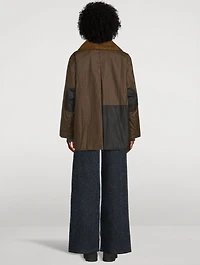 GANNI x Barbour Waxed Cotton Duffle Coat