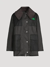 GANNI x Barbour Waxed Cotton Duffle Coat