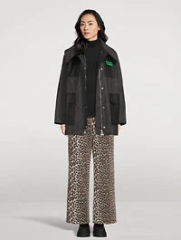 GANNI x Barbour Waxed Cotton Duffle Coat