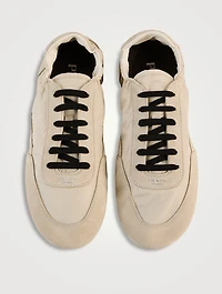 Collapse Re-Nylon And Suede Sneakers