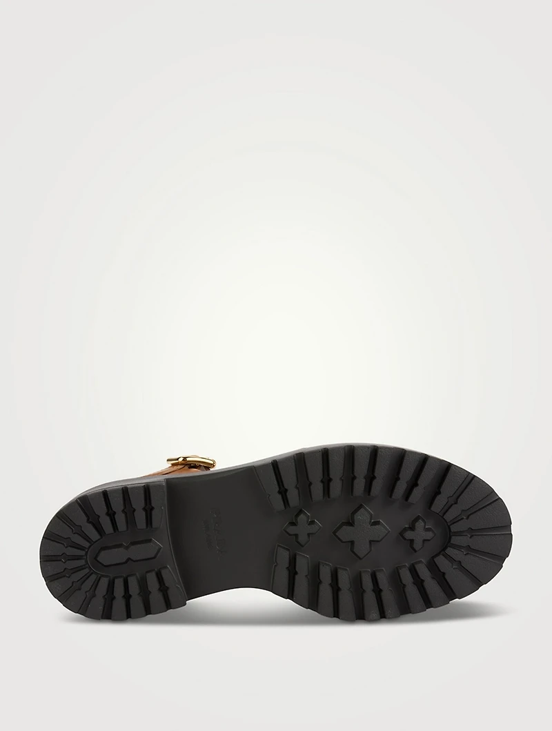 Leather Platform Gladiator Sandals